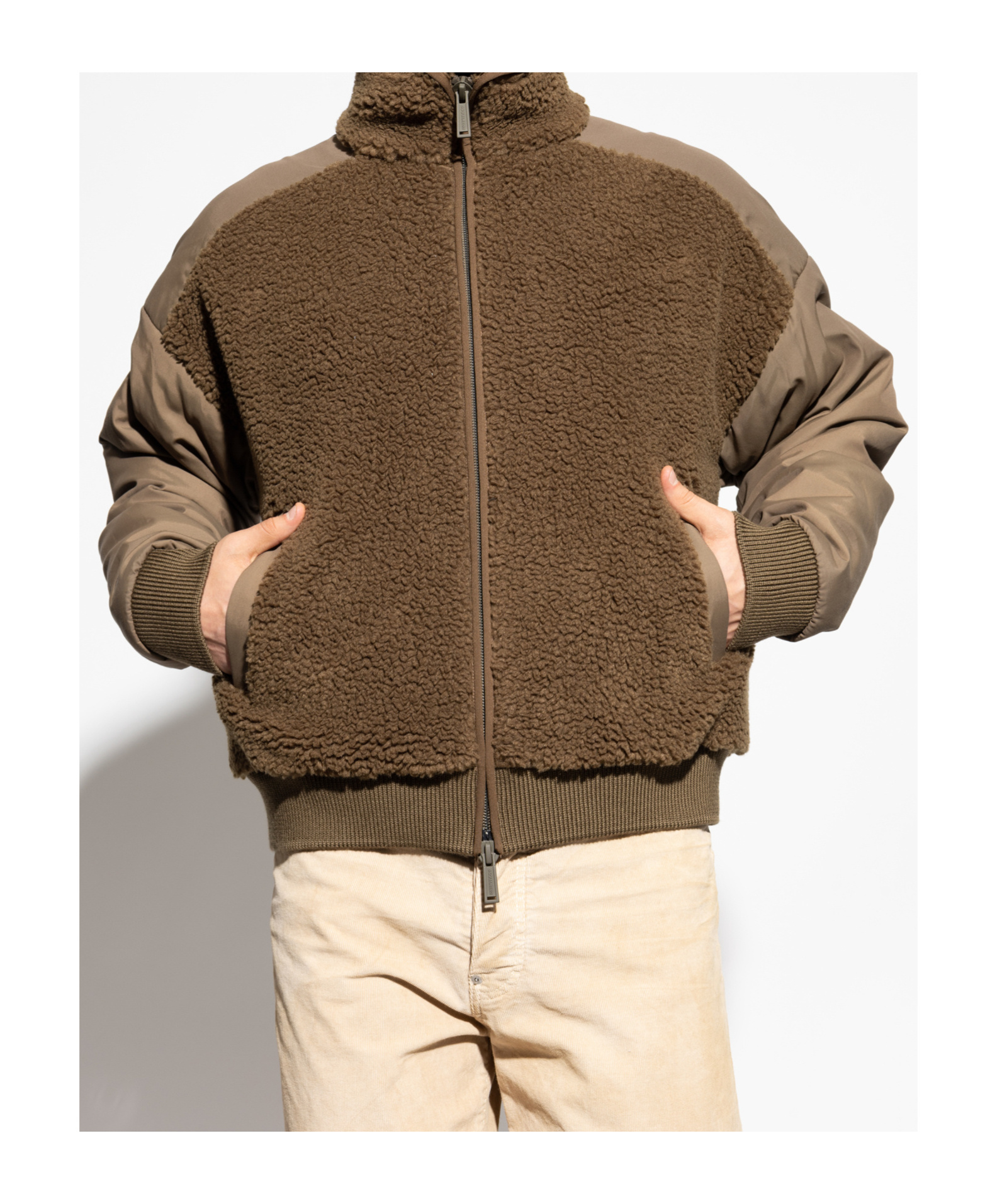 Dsquared2 Long Sleeve Casual Jacket In Brown