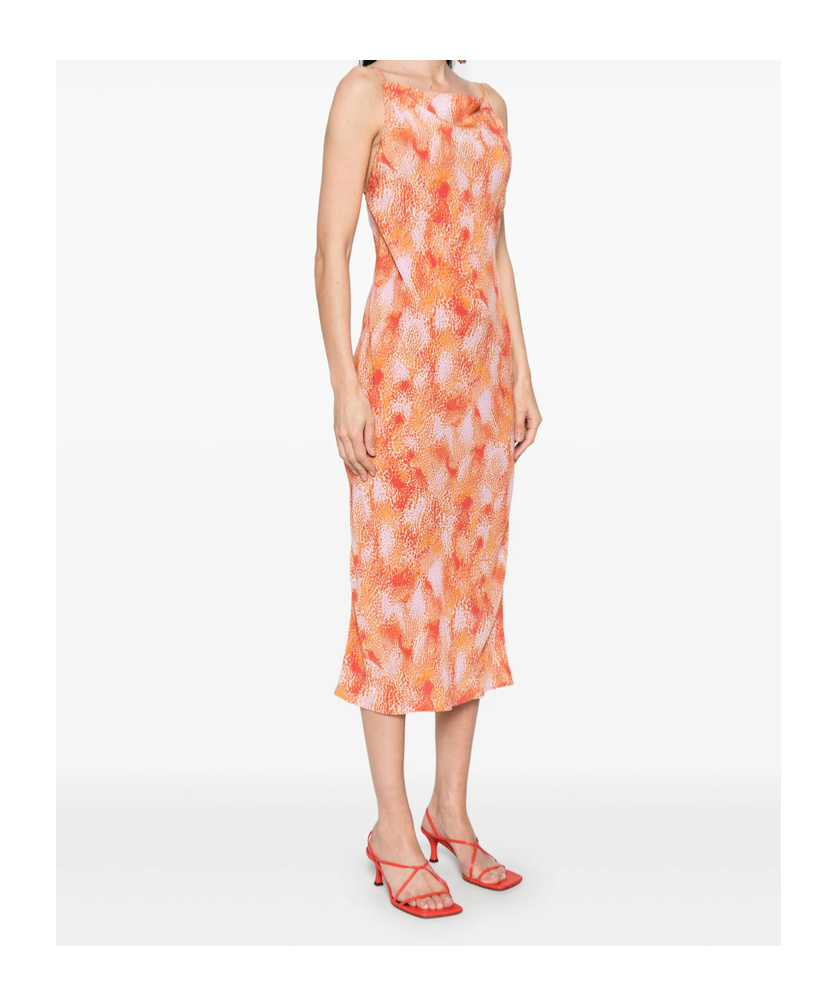 Iro Thin Shoulder Strap Dress In Pink