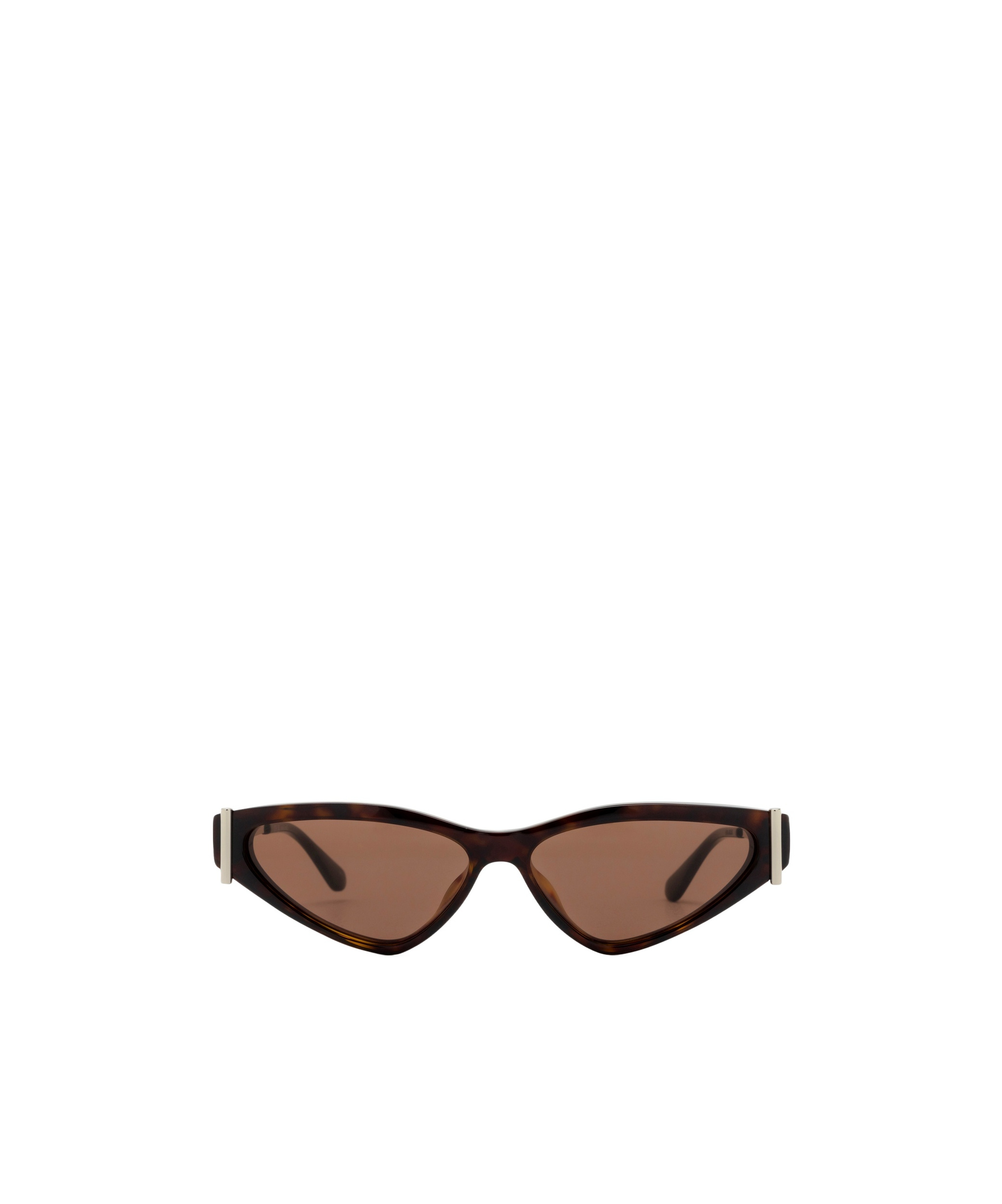 Alexander Mcqueen Side T-bar Geometrical Sunglasses In Brown