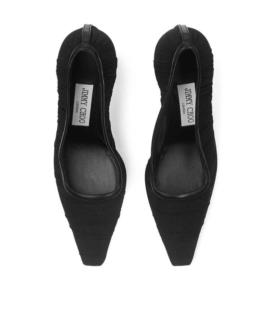 Jimmy Choo Square Toe High Heels In Black