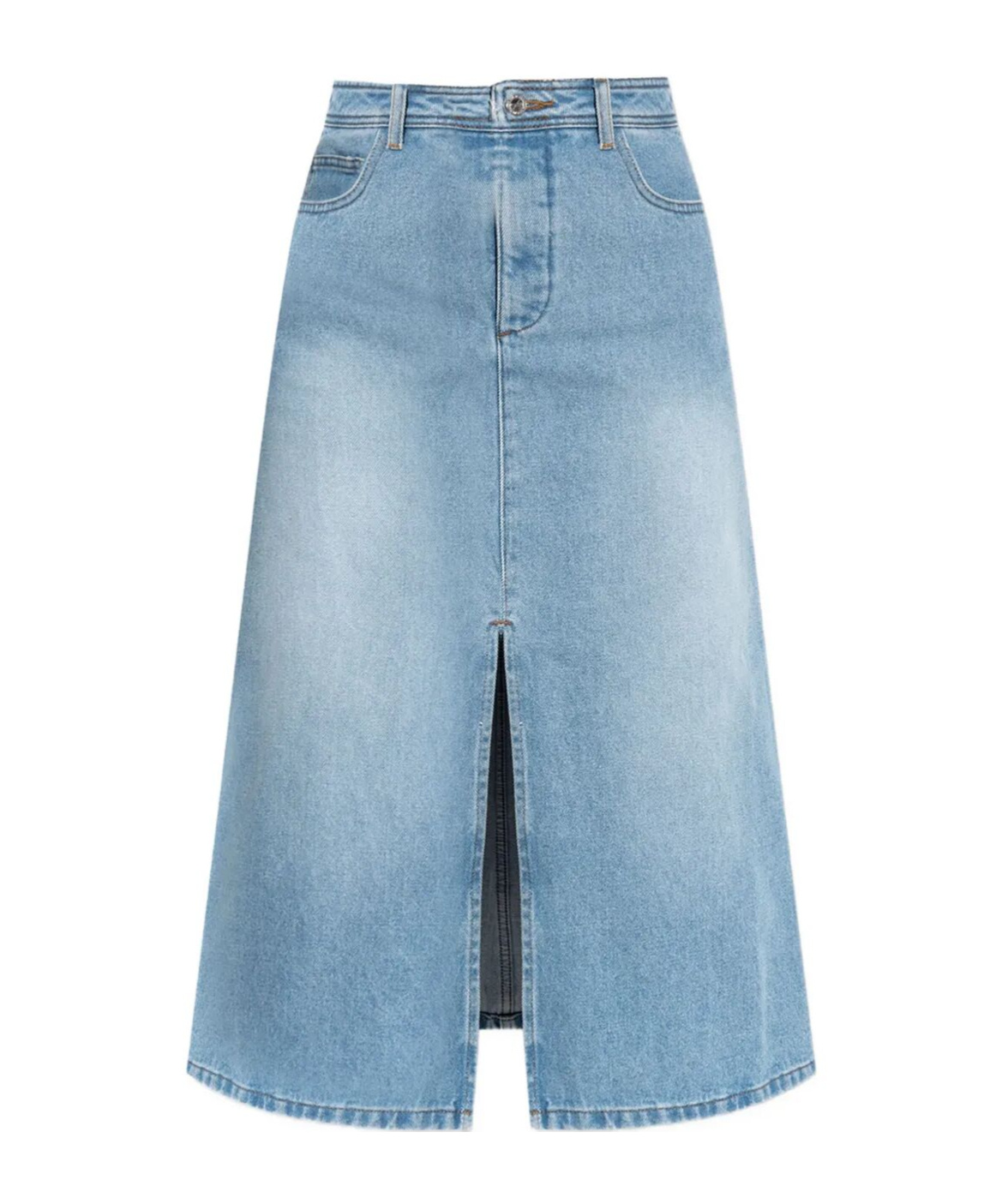 Apc A.p.c. Georgia Midi Denim Skirt Clothing In Multi