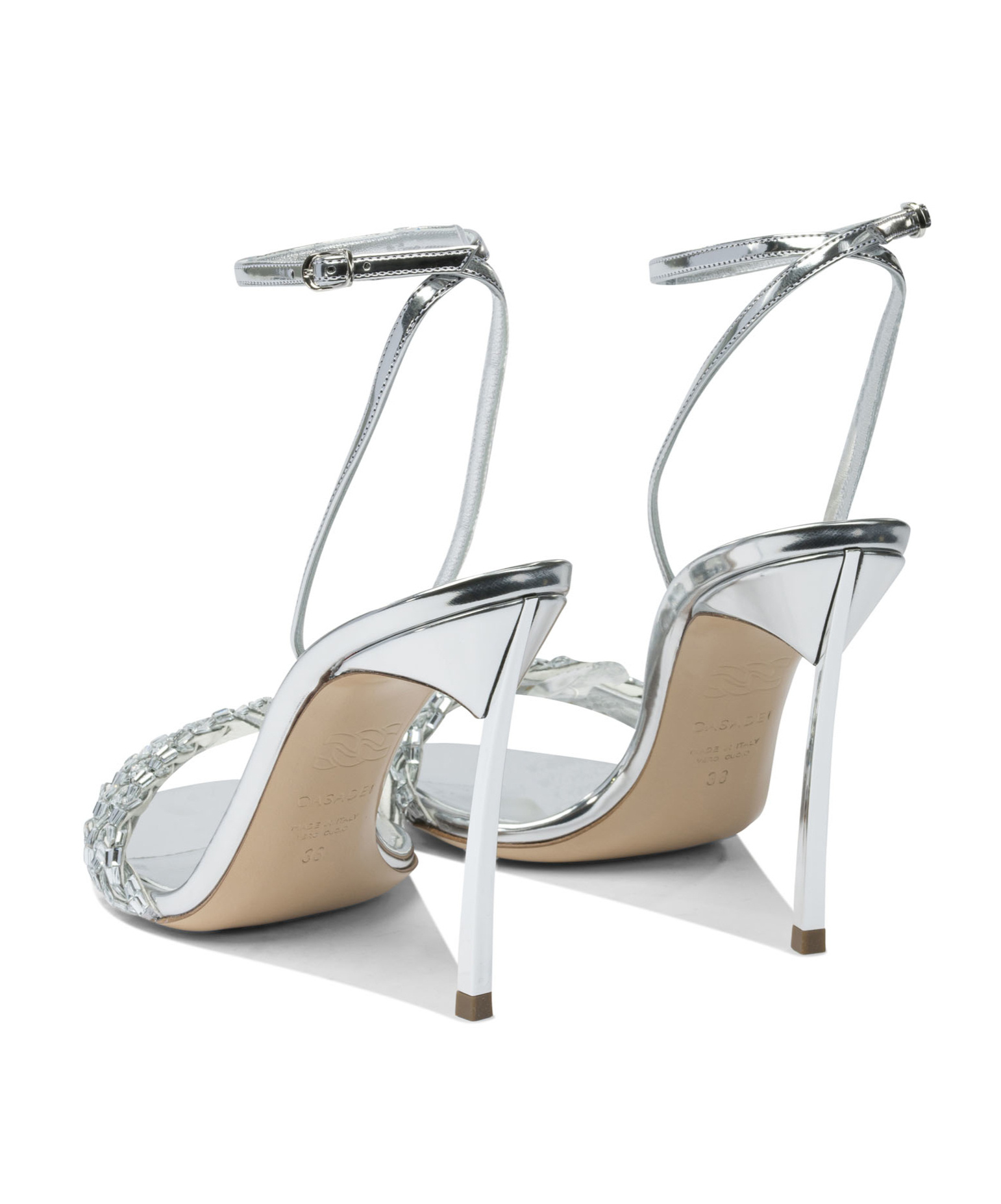 Casadei 100mm Interstellar Crystal-embellished Sandals In Metallic