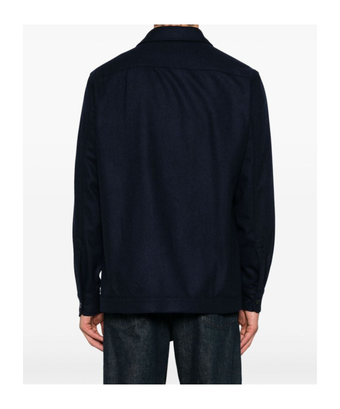 Boglioli Wool Shirt Jacket In Black