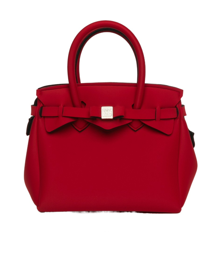 Save My Bag Logo Handbag In Red