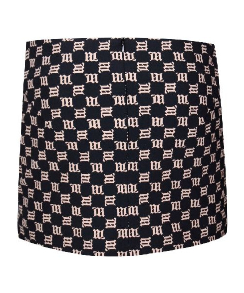 Misbhv Logo-print Miniskirt In Black