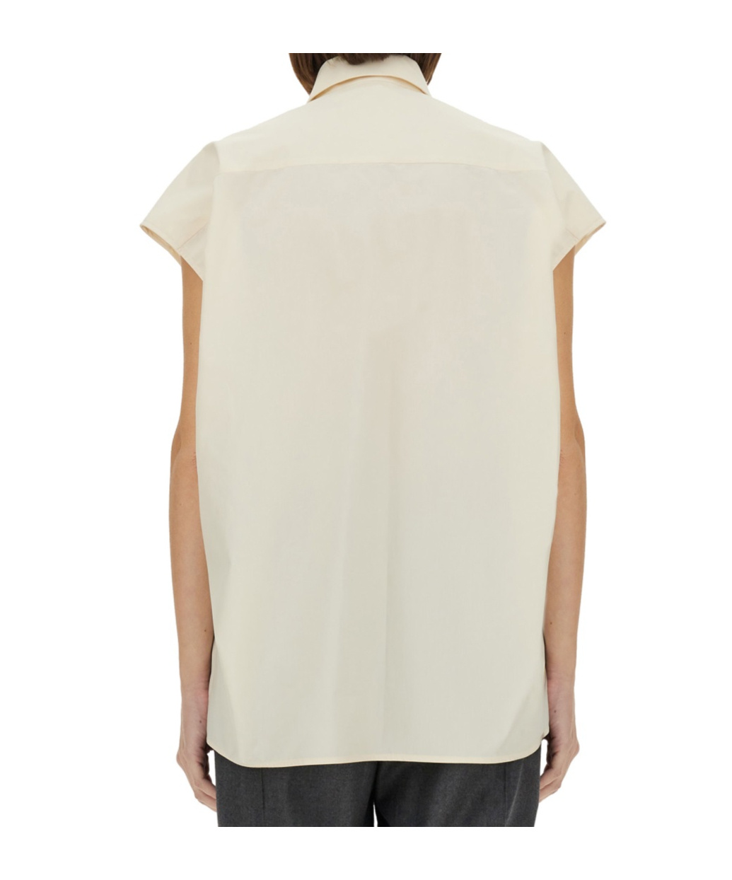 Shop Fabiana Filippi Sleeveless Shirt In White