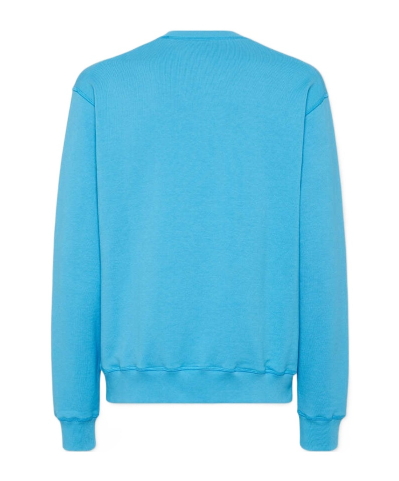 Shop Dsquared2 Logo-print Sweatshirt In Cyan