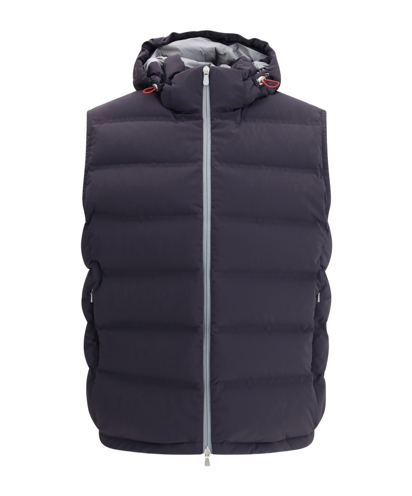 Brunello Cucinelli Down Vest In Blue