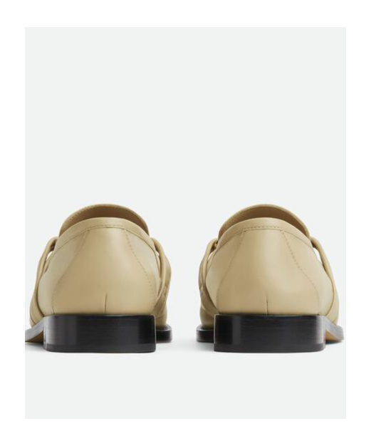 Bottega Veneta Calfskin Alstaire Loafers In Nude