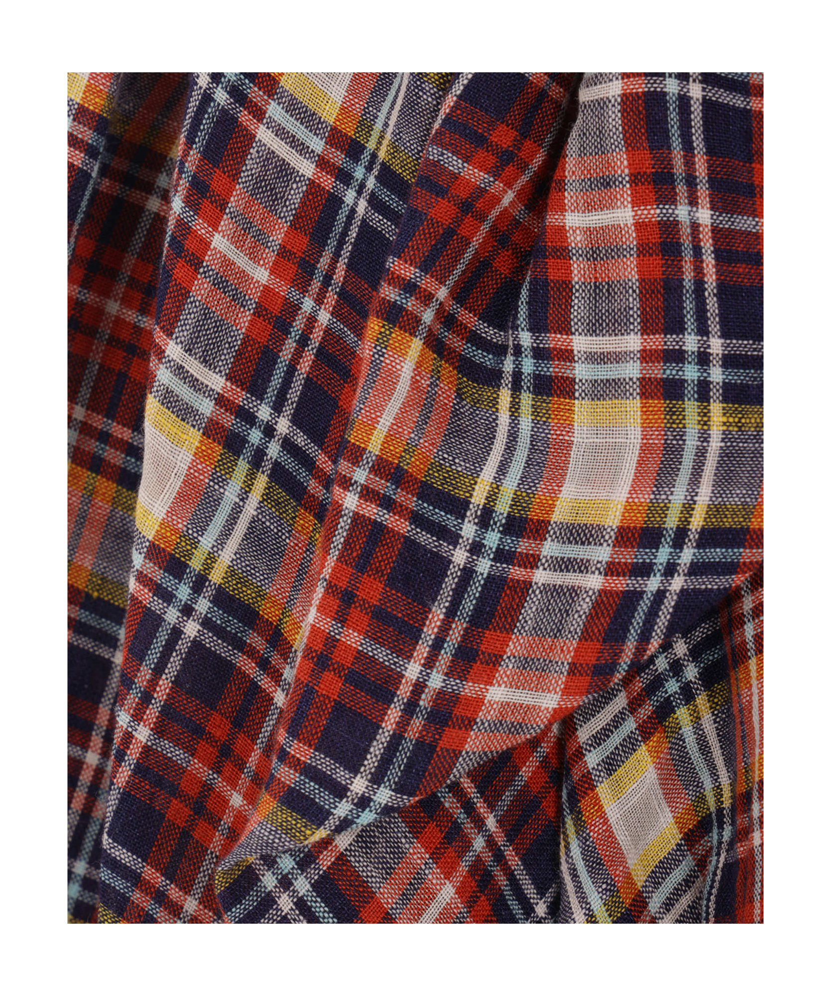 Vivienne Westwood Nymph Asymmetric Gathered Checked Linen And Cotton-blend Mini Skirt In Multicolor