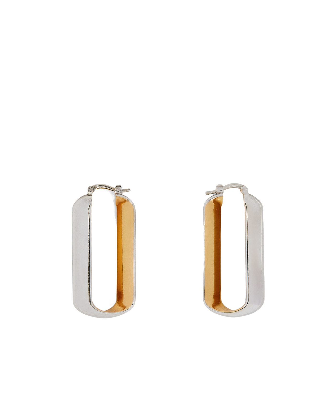 Jil Sander Two Tone Earrings In Multi
