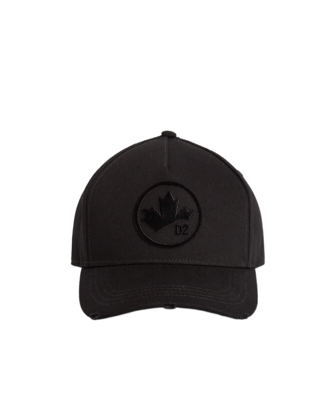DSQUARED2 MAPLE LEAF-APPLIQUÉ BASEBALL CAP