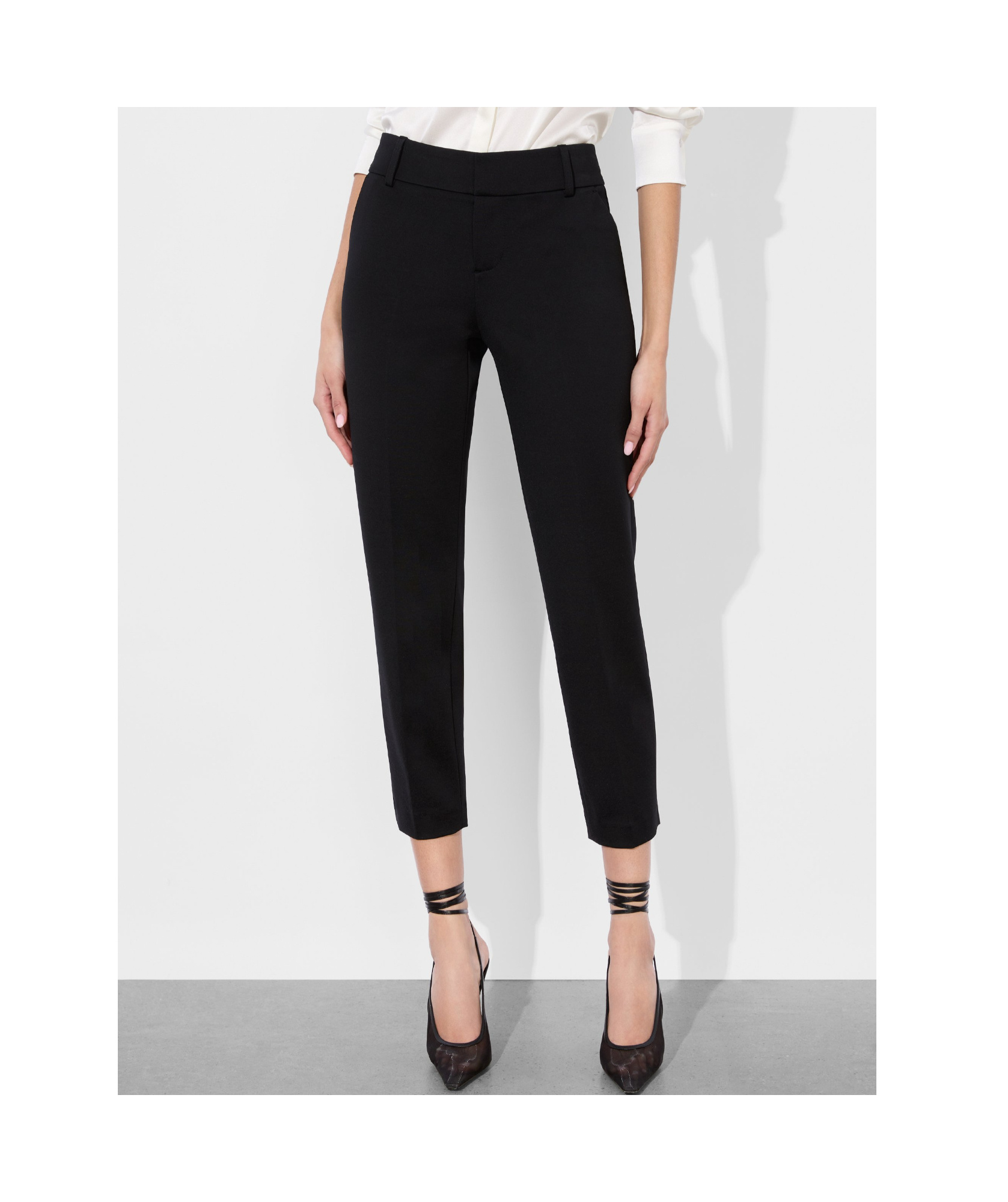 Alice And Olivia Stacey Slim Trouser In Black