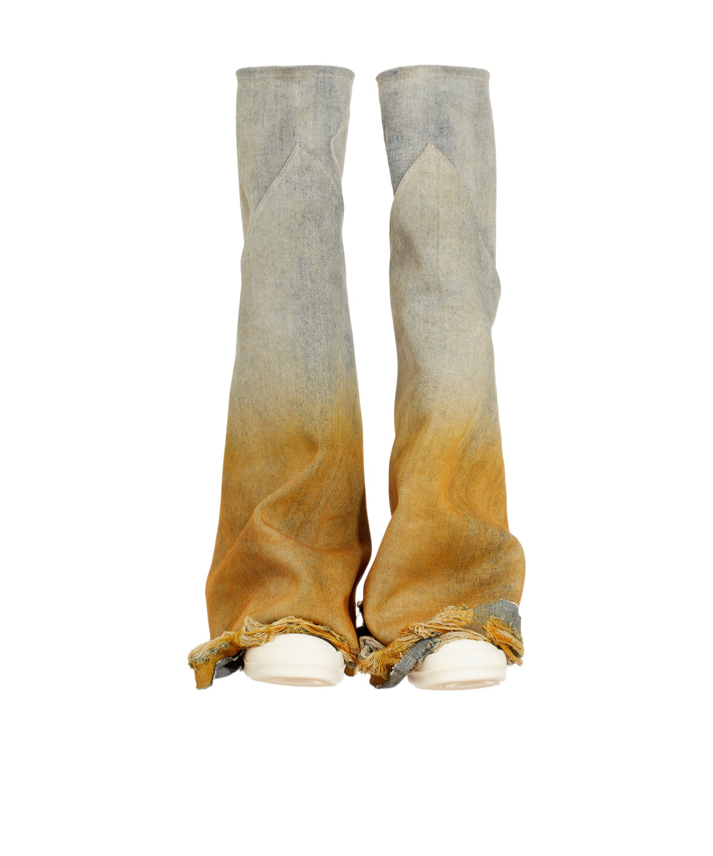 Rick Owens Drkshdw Cowboy Boots In Nude