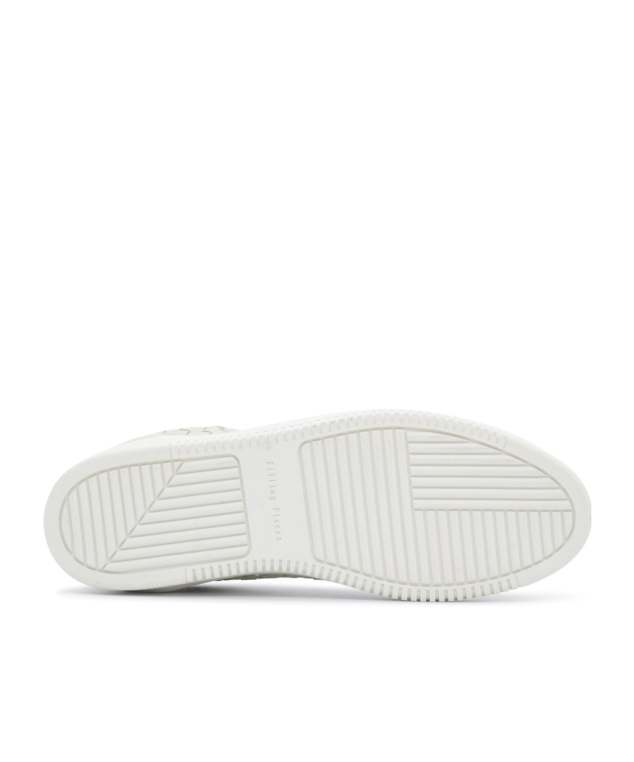 Filling Pieces Round Toe Low-top Casual Shoes In White