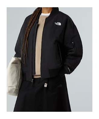 The North Face Tnf Bomber Jacket In Black