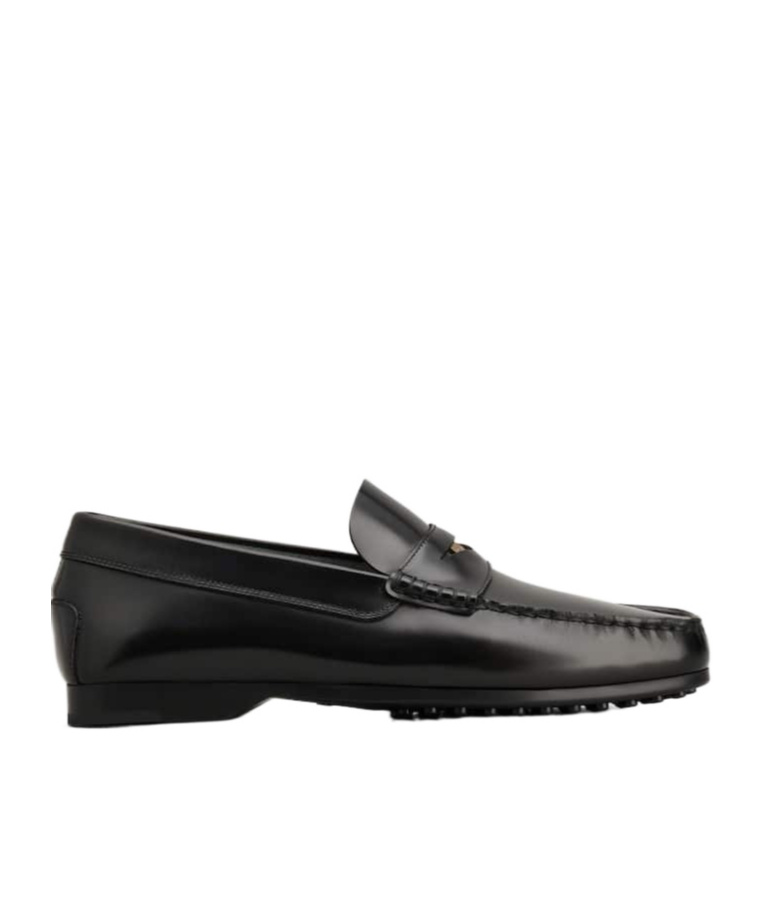 Tod's Tod Penny Leather Loafers In Black