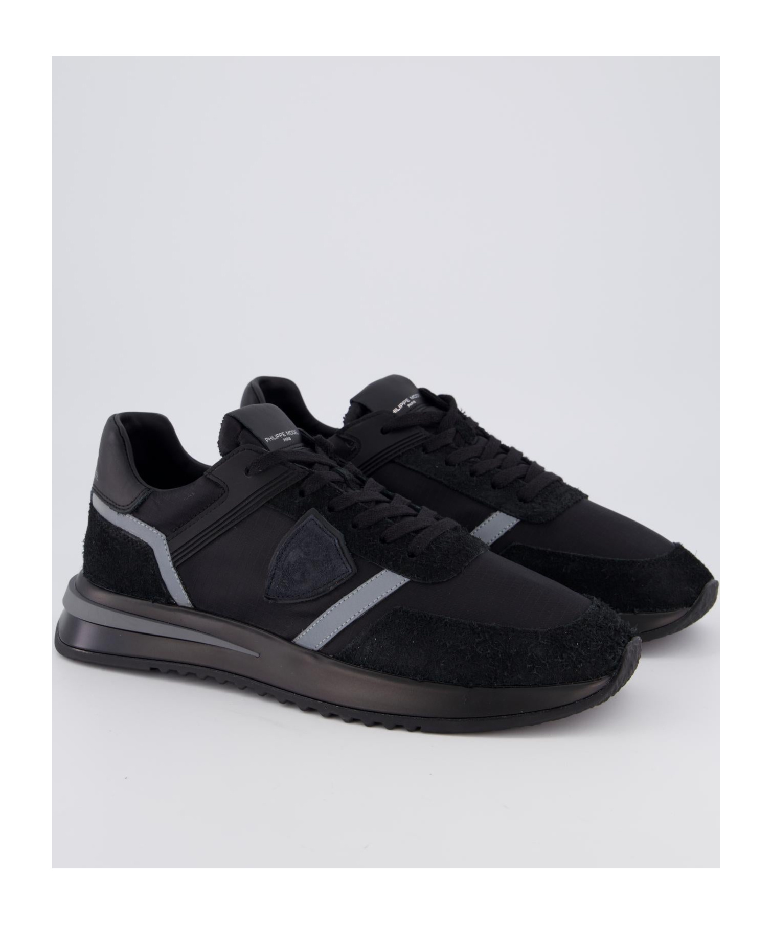 Philippe Model Laced Sneakers In Black