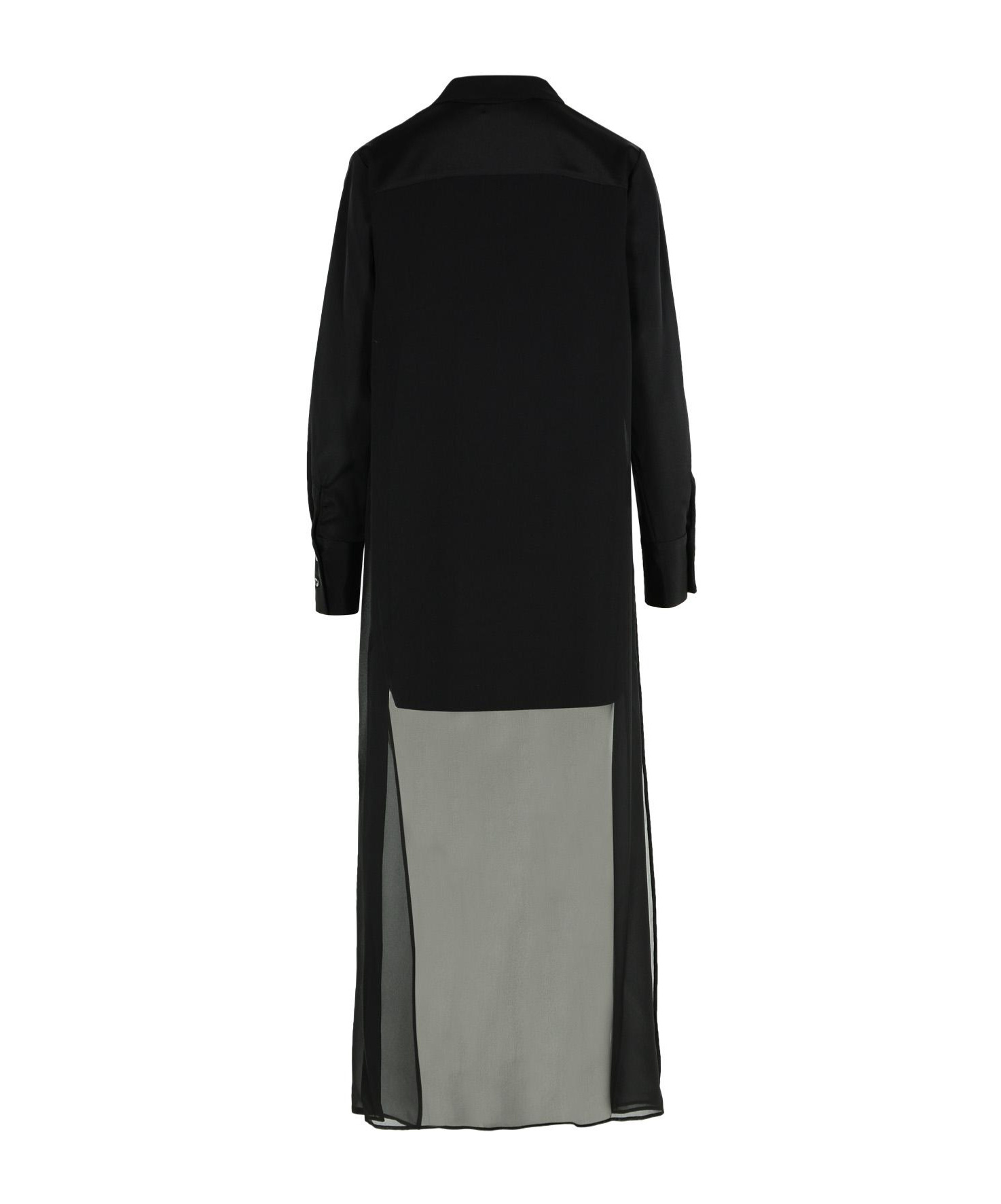 P.a.r.o.s.h Soiree Black Silk Dress In Black