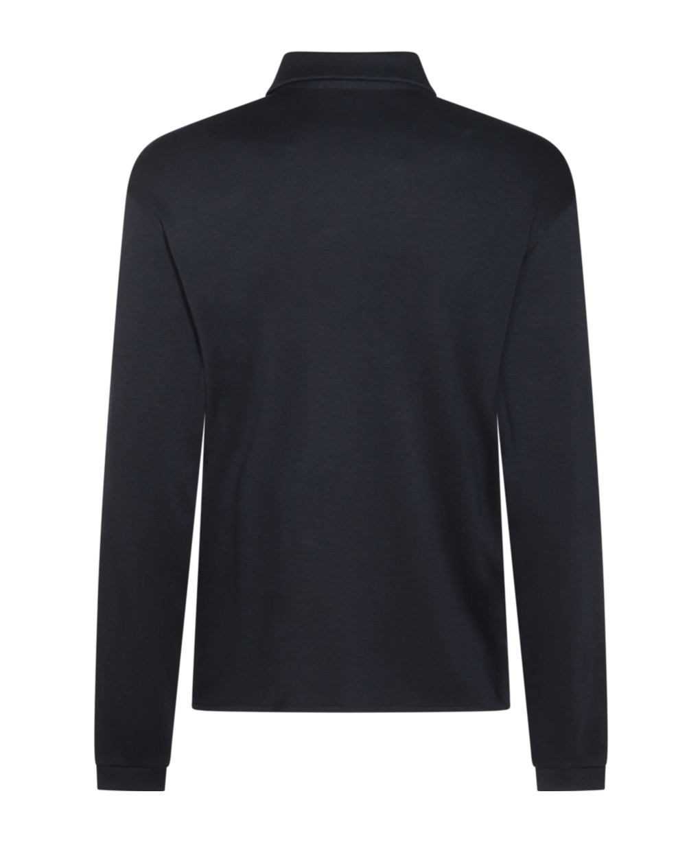 Giorgio Armani Black Wool Shirt In Black