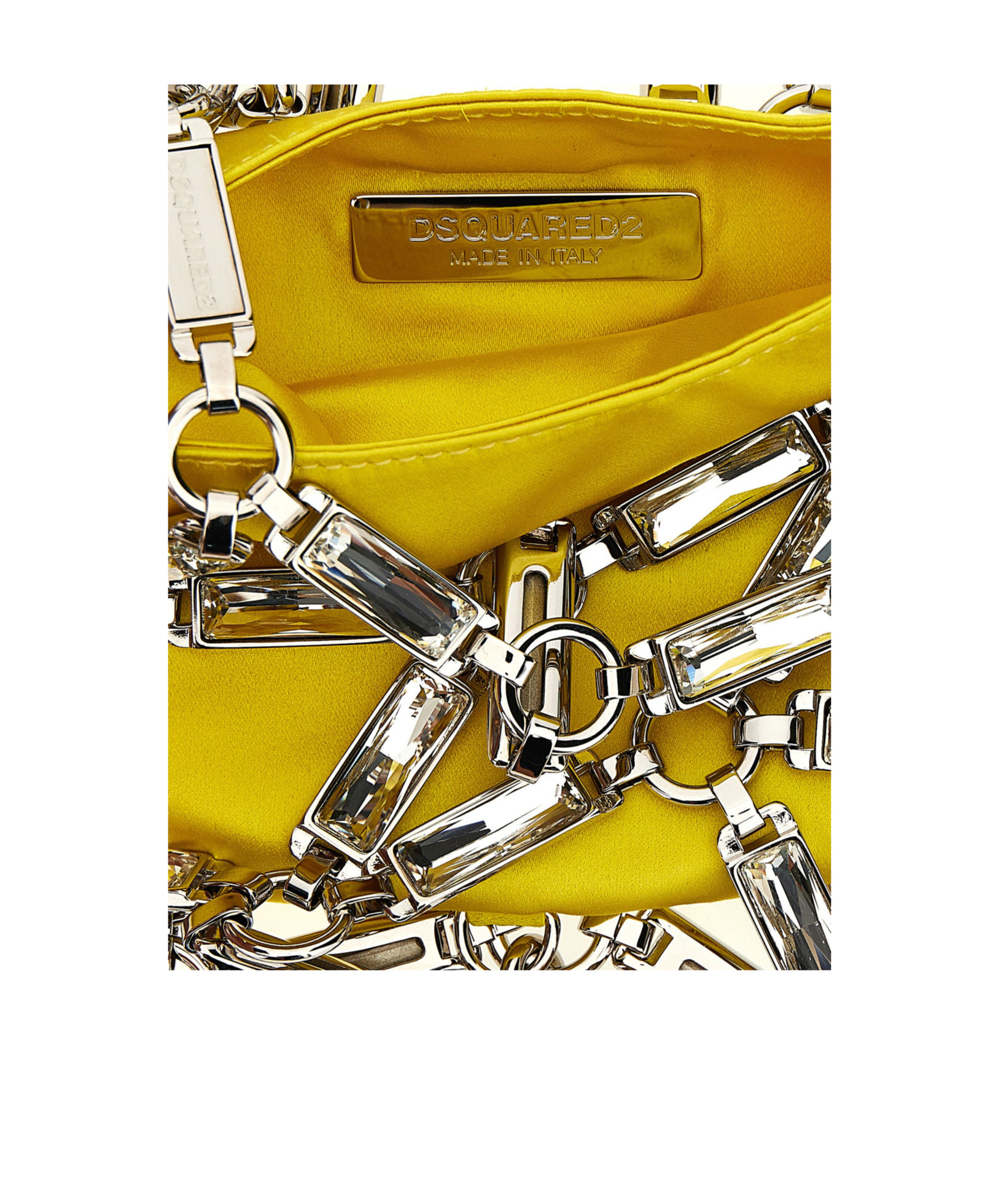 Shop Dsquared2 Cage Embellished Chain-link Detailed Tote Bag In Multicolor