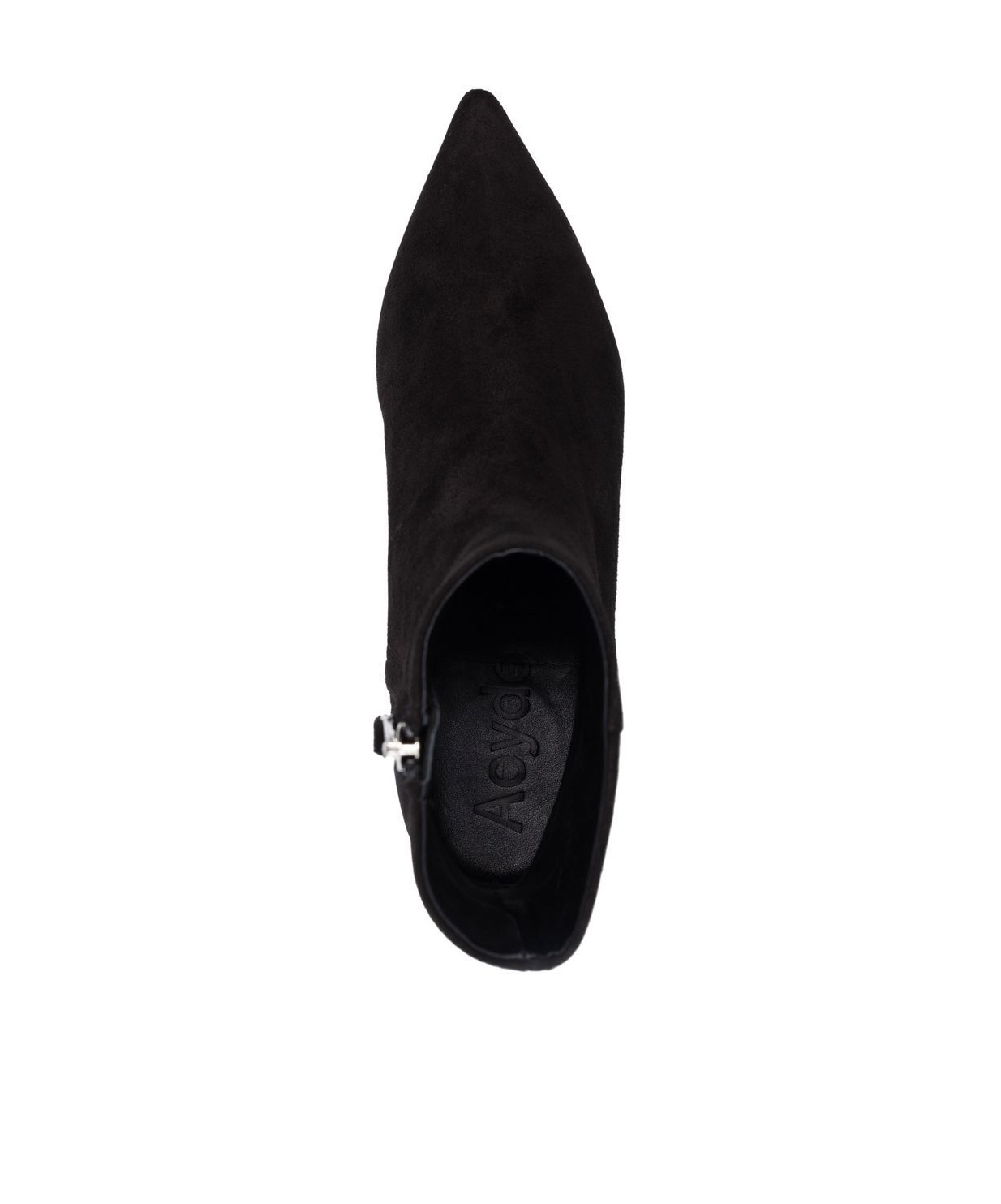 Aeyde Suede Pointed-toe Boots In Black