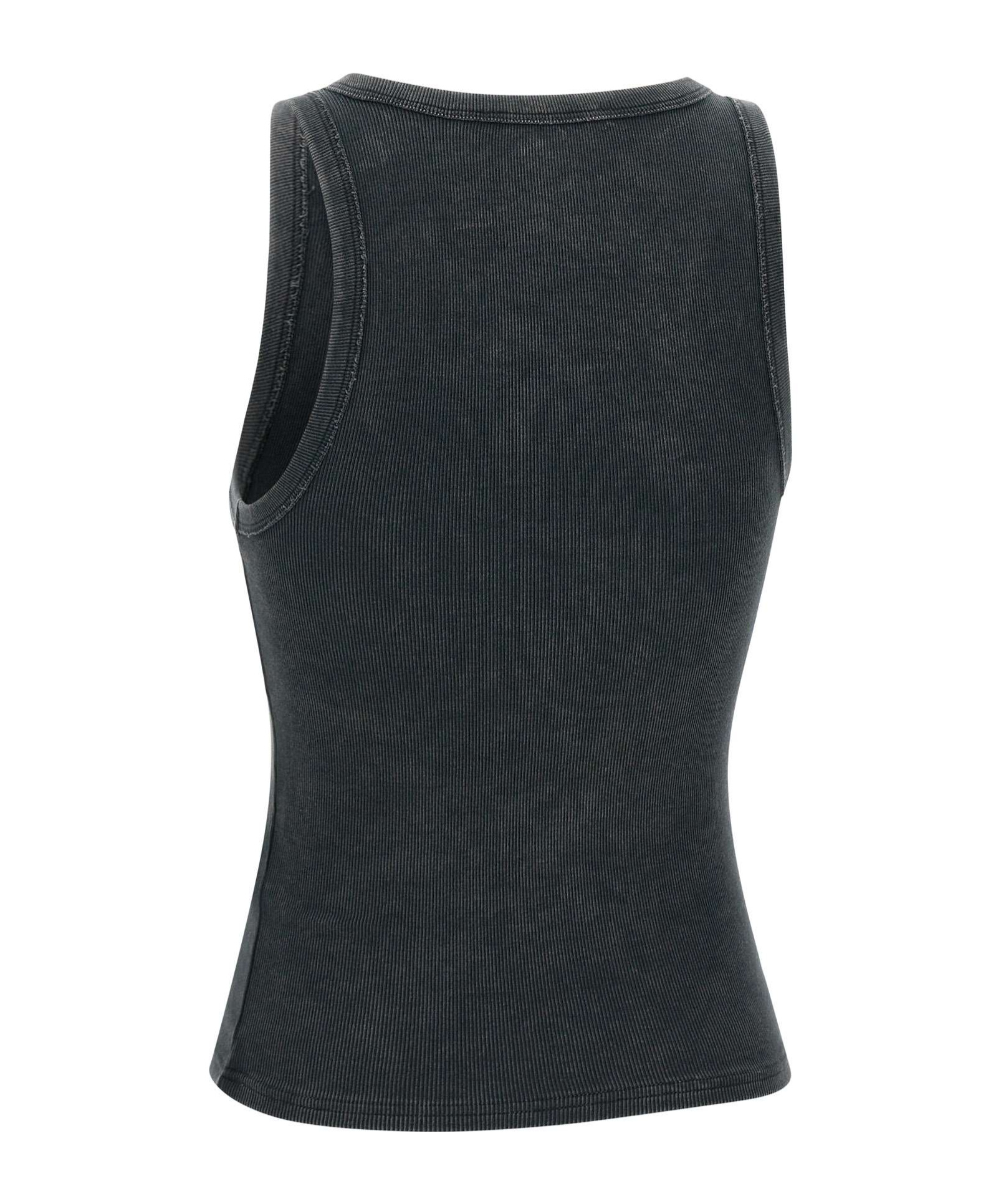 Shop Iceberg Round-neck Vest In Black