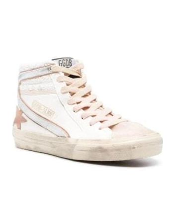 Golden Goose Slide High-top Sneakers In White