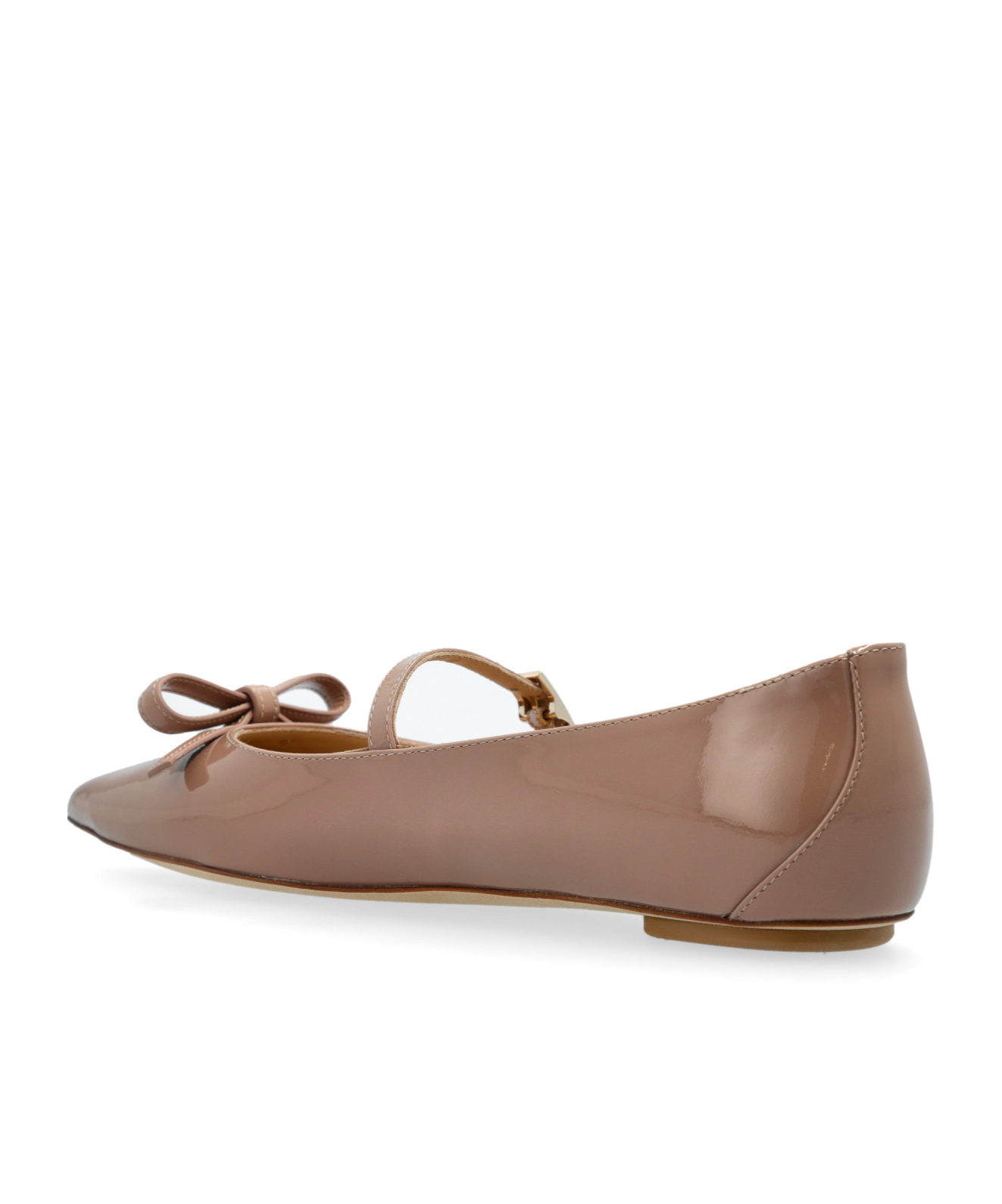 Stuart Weitzman Pointed Ballet Shoes In Brown