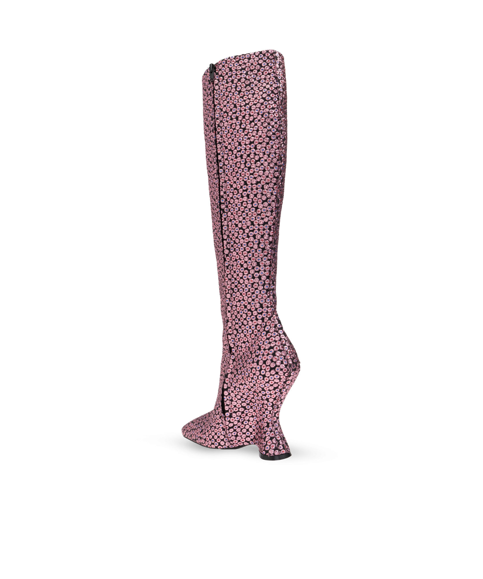 Dries Van Noten Square-toed Boots In Pink