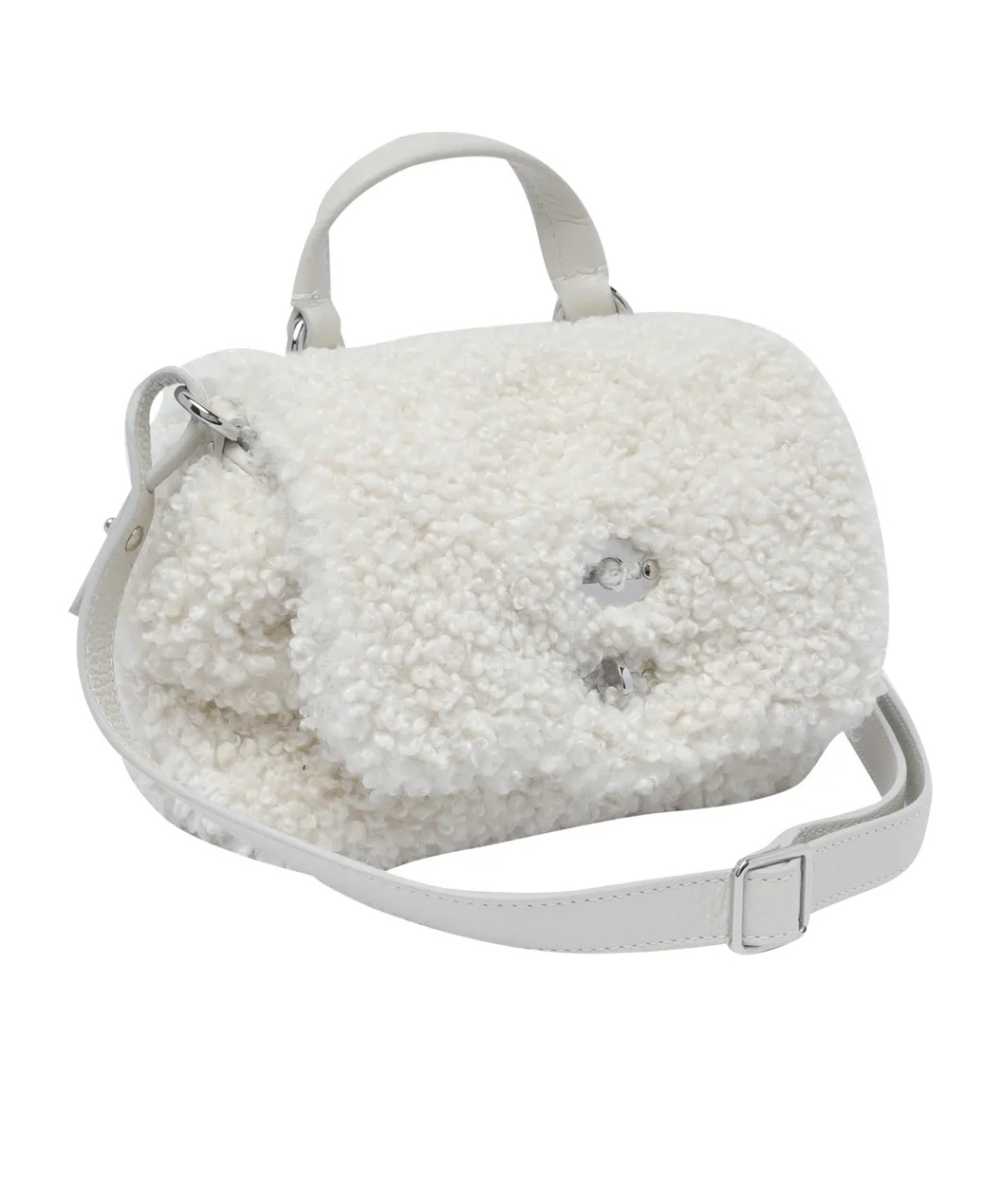 Zanellato Top Handle Shoulder Bag In White