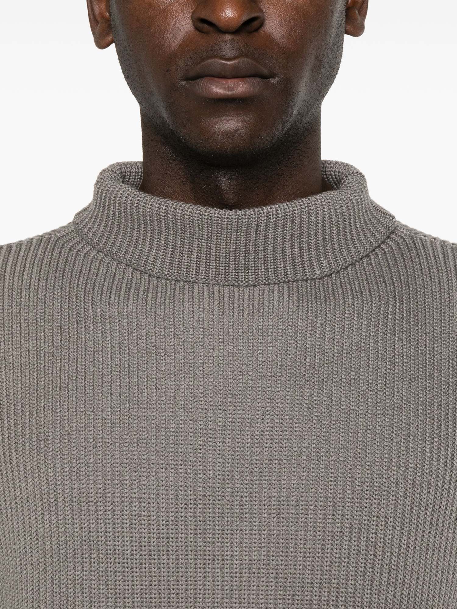 Shop Barena Venezia Turtleneck Sweater In Gray