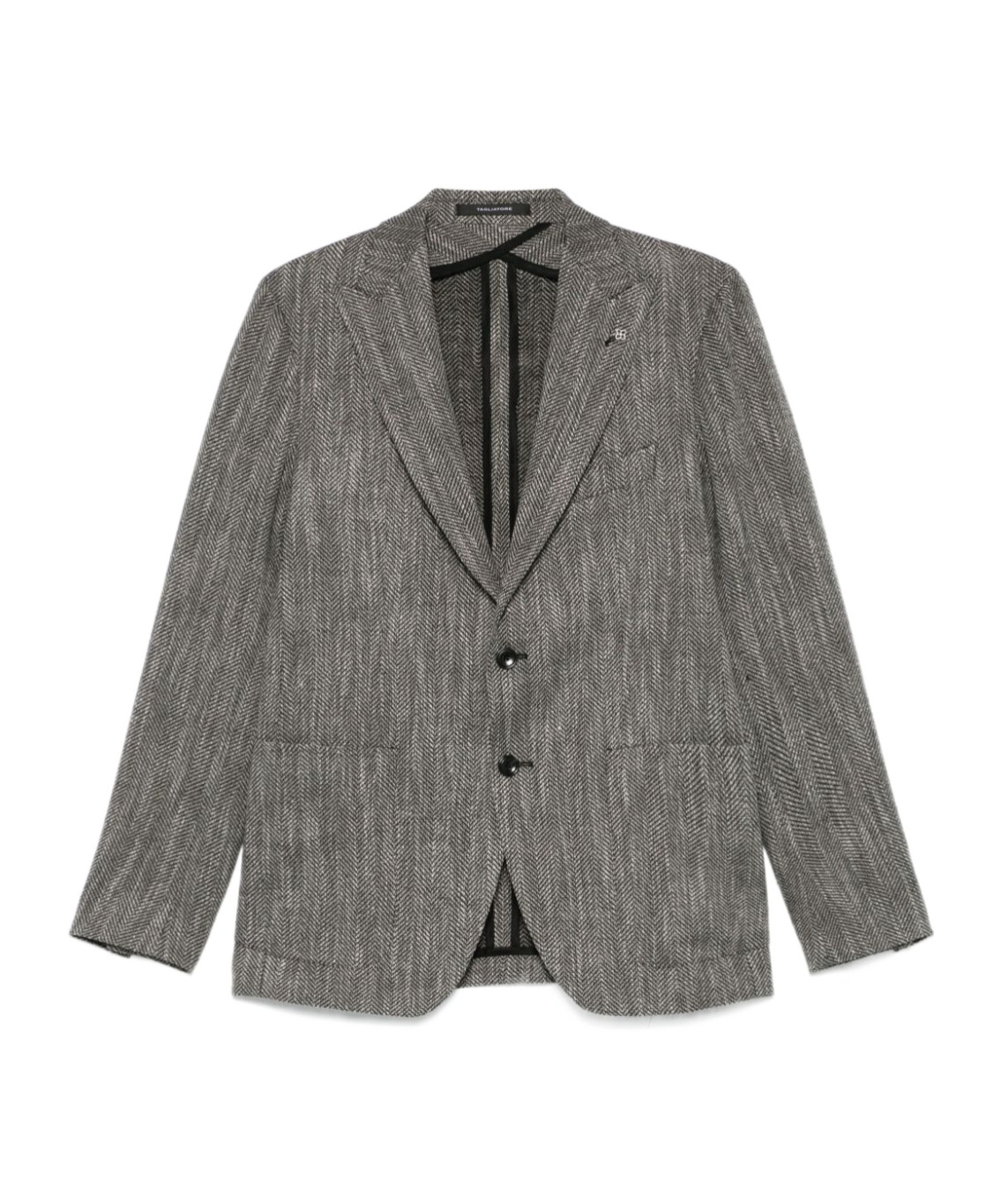 Tagliatore Herringbone-pattern Blazer In Gray
