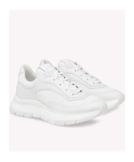 Gianvito Rossi 24 Lace-up Sneakers In White