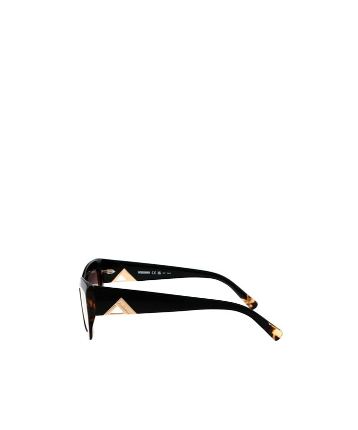 Missoni Tortoiseshell-detailing Rectangle-frame Sunglasses In Black