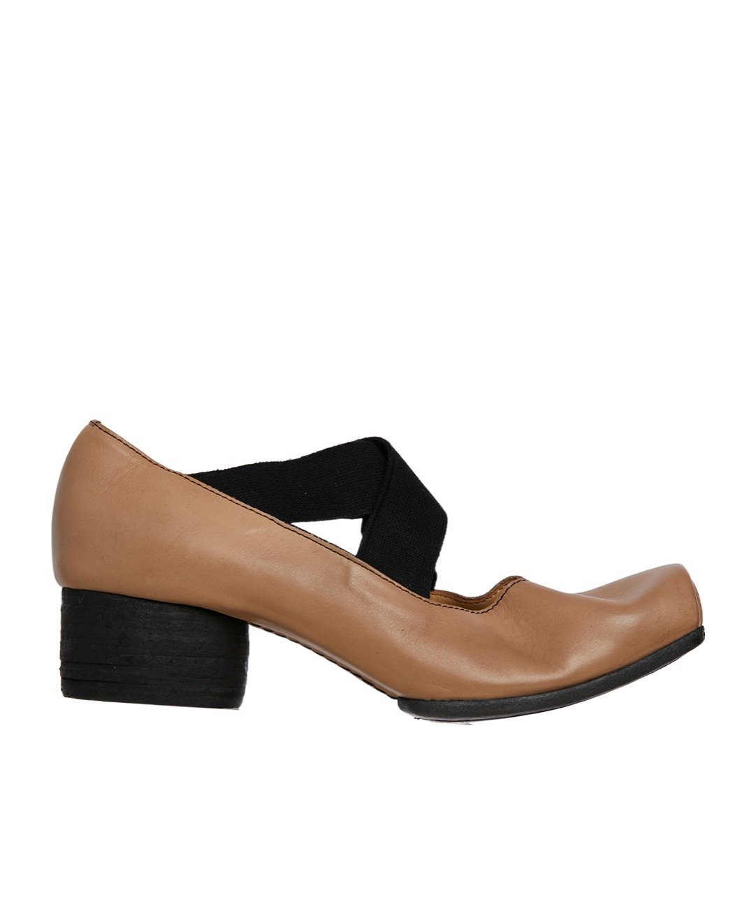 Uma Wang Square-toed Ballet Shoes In Brown