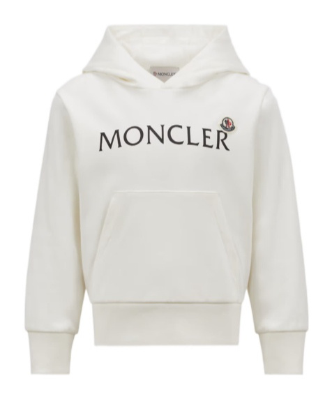 Moncler Logo Hoodie In White