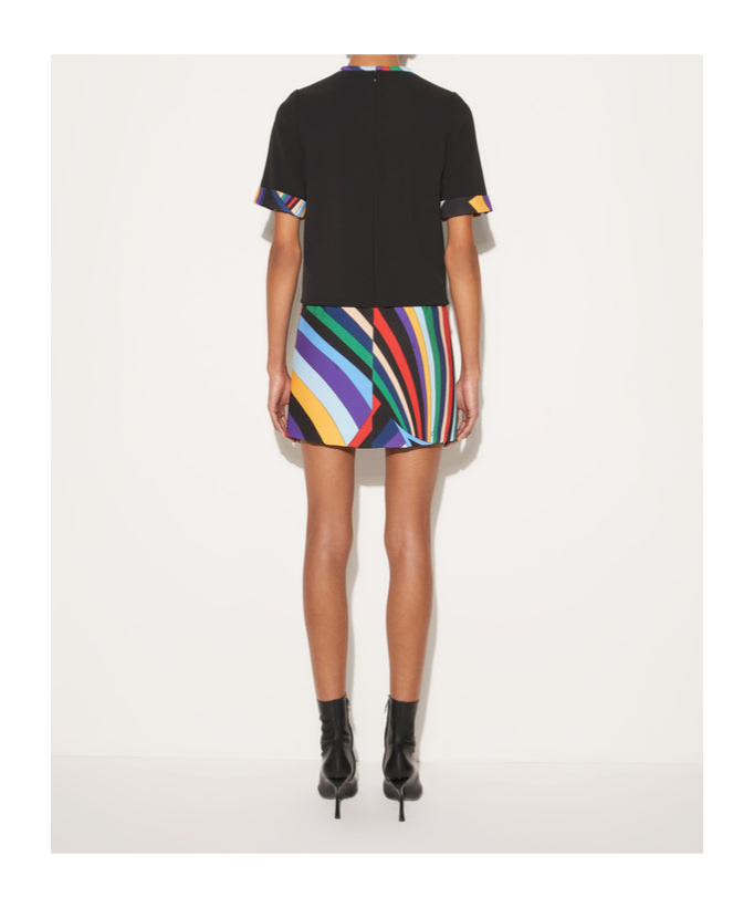 Pucci Mini Robe Imprimée Iride In Black