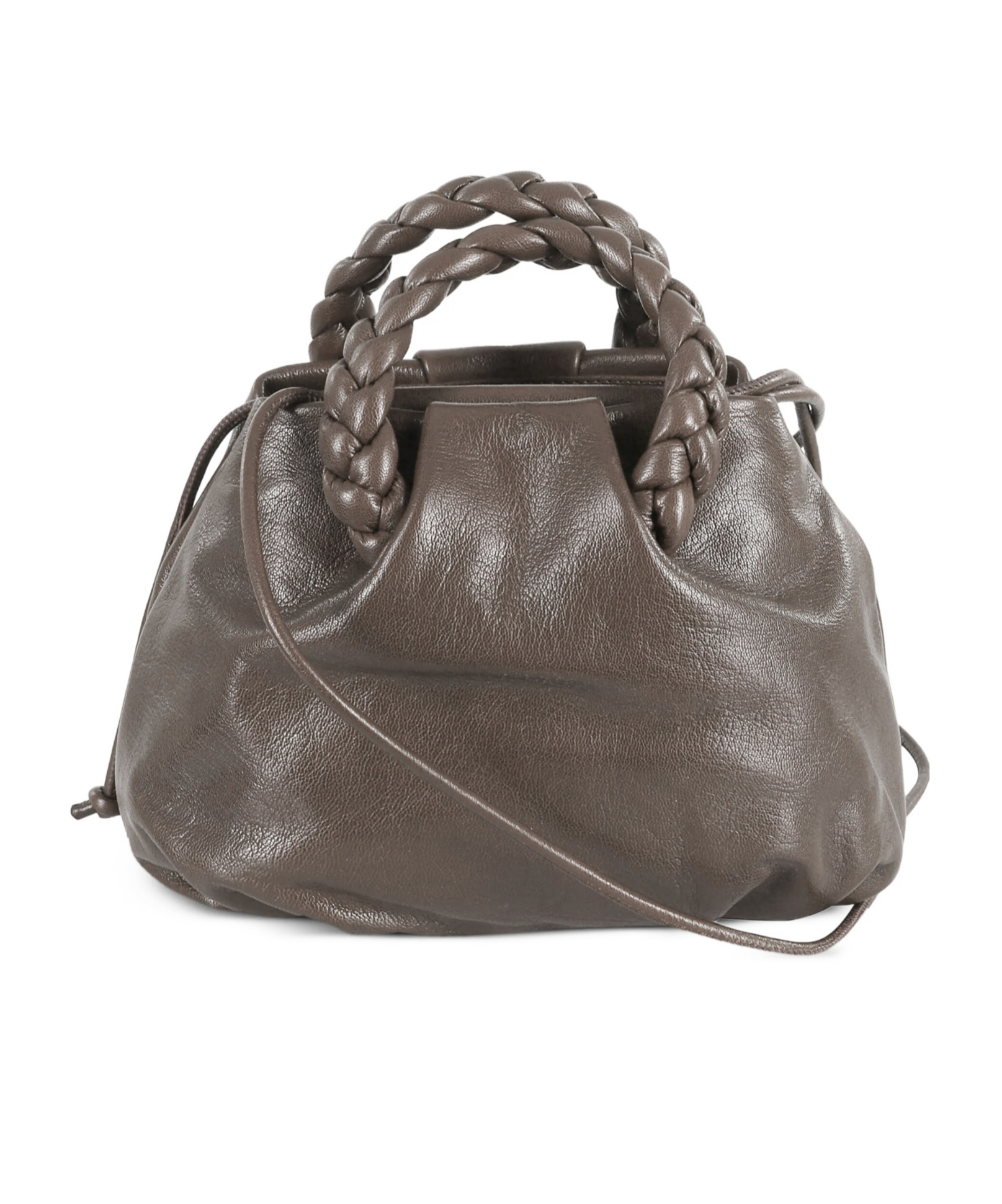 Hereu Double Handle Shoulder Bag In Brown