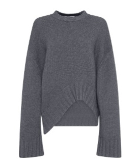 Attico Asymmetric Wool Cashmere Sweater