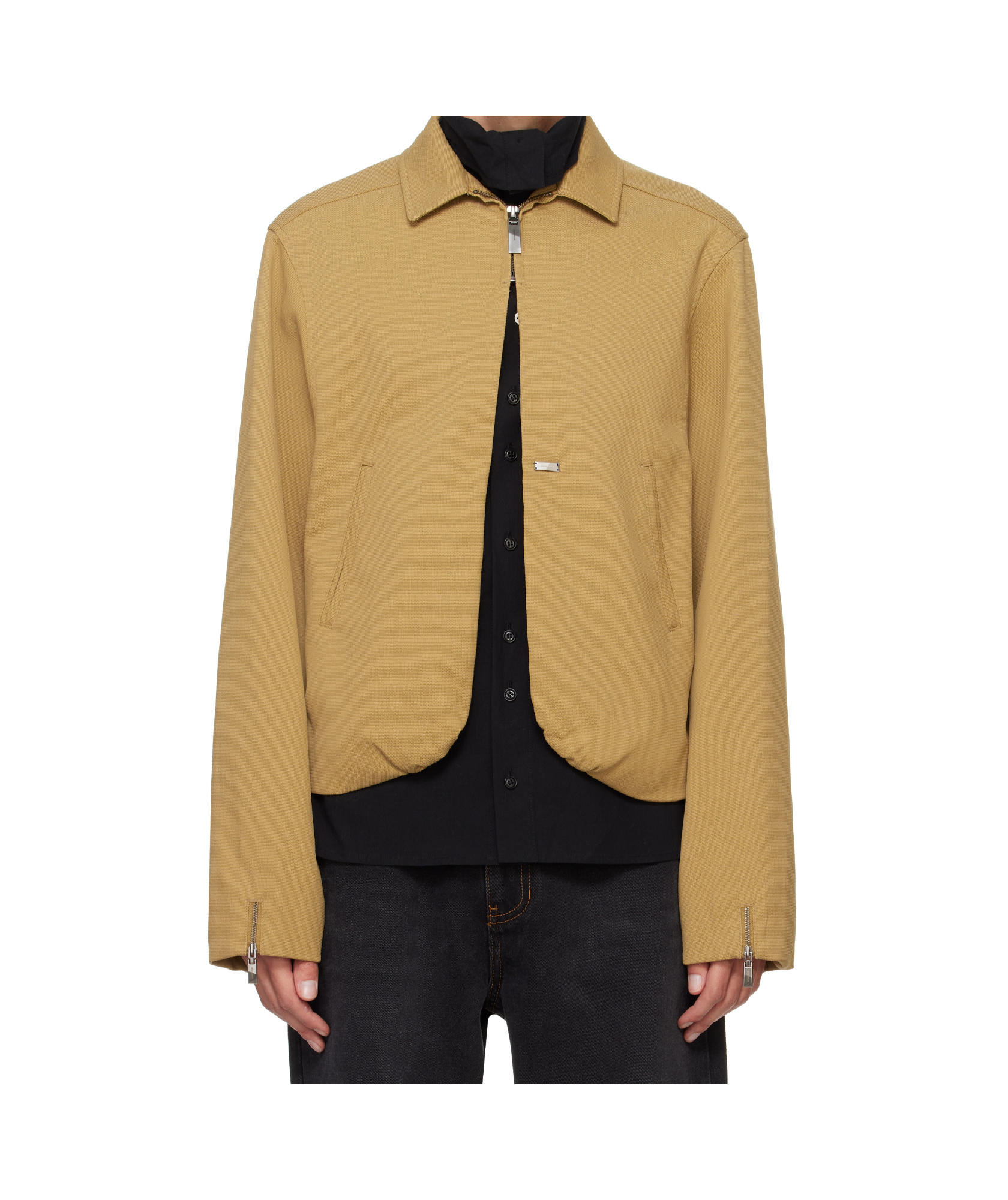 Ader Error Long-sleeved Casual Jacket In Nude