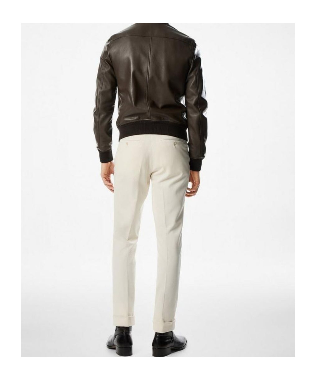 Tom Ford Leather Jacket In Brown