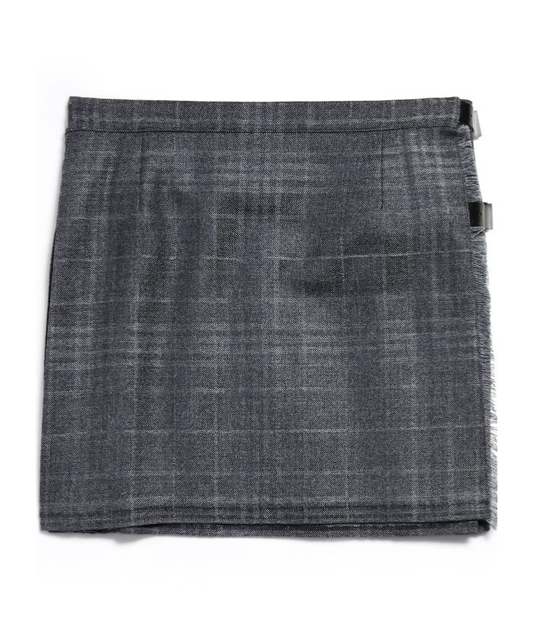 Balenciaga Women's Pleated Mini Skirt In Grey In Gray