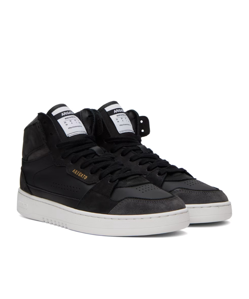 Axel Arigato Black Dice Hi Sneakers In Black