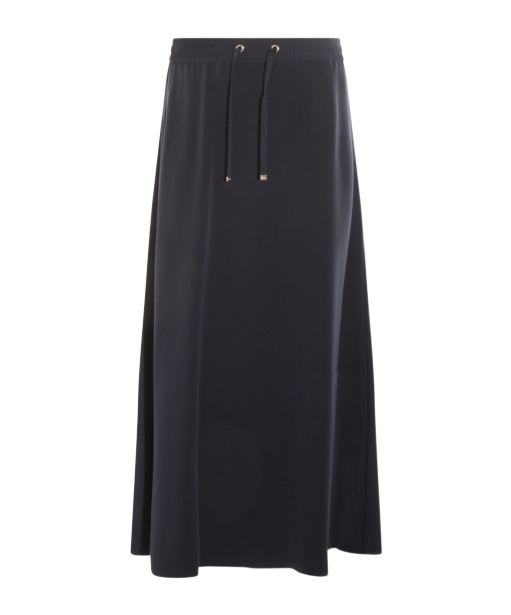 Herno Drawstring Flared Skirt In Black