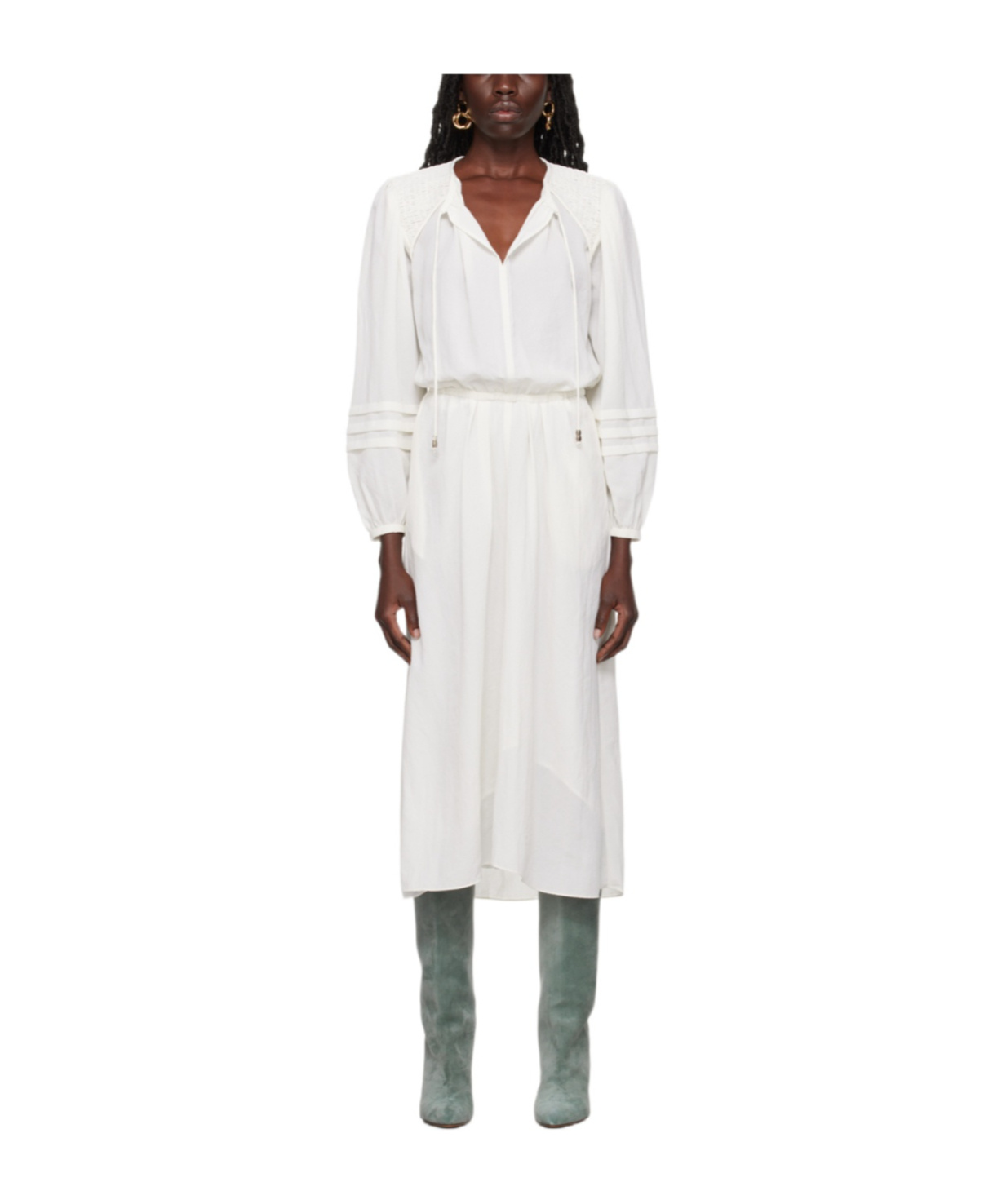 ISABEL MARANT ÉTOILE LYDIE GEORGETTE-CREPE MAXI DRESS