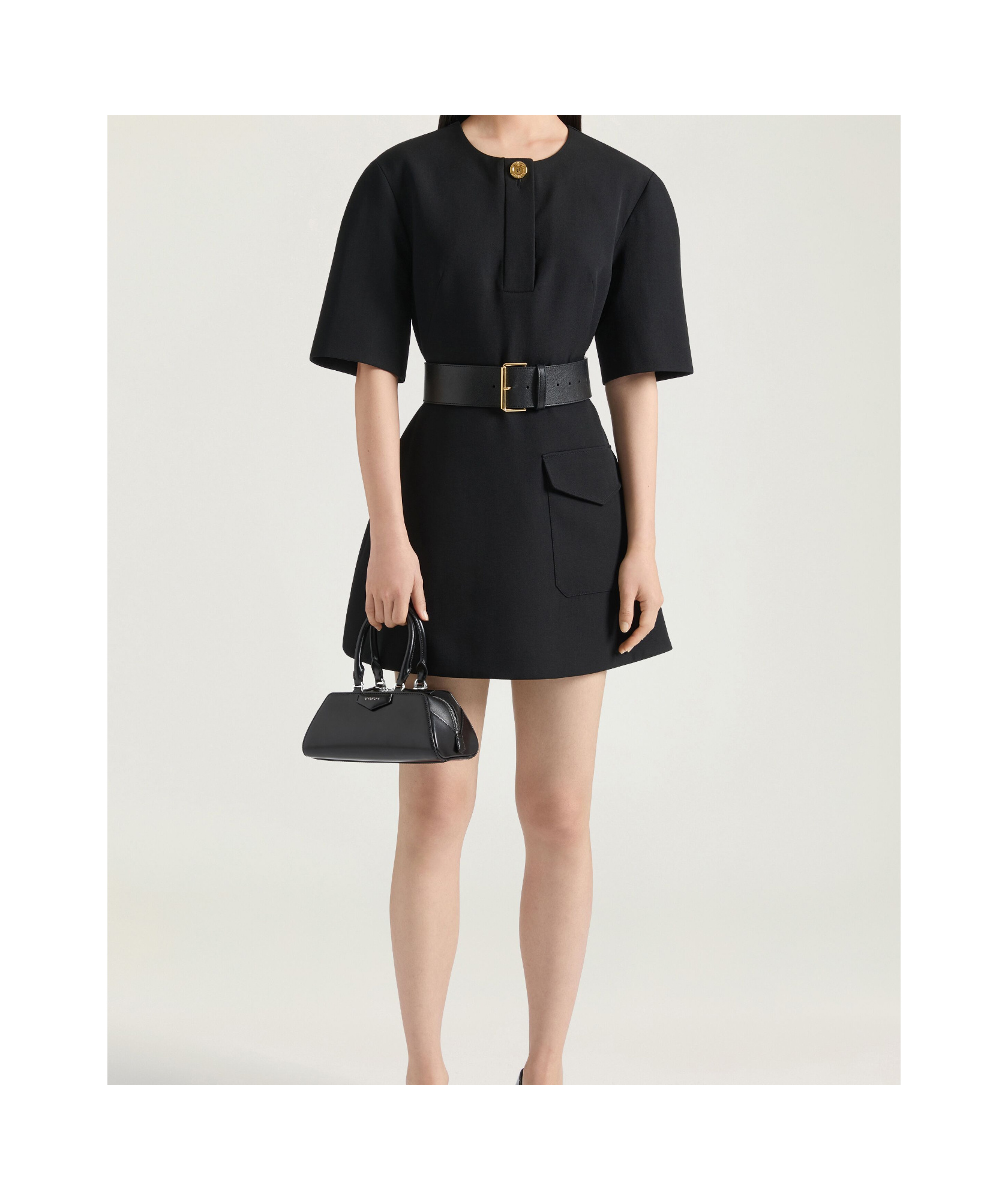 Givenchy Mini Antigona Cube East-west Bag In Box Leather