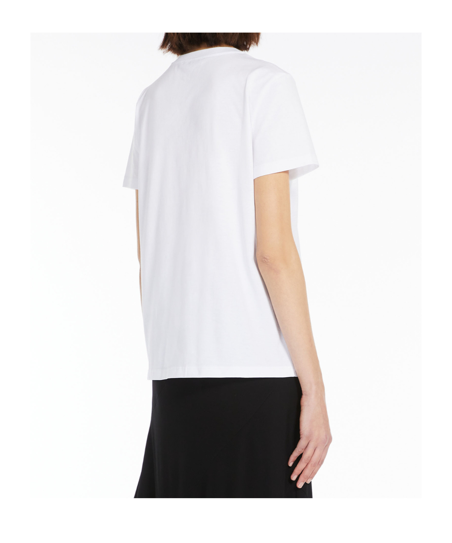 Max Mara M Monogram Cotton Jersey T-shirt Clothing In White