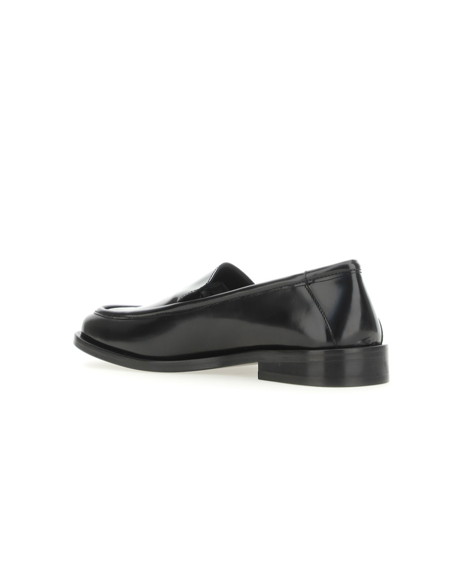 Attico Black Evan Loafers In Black