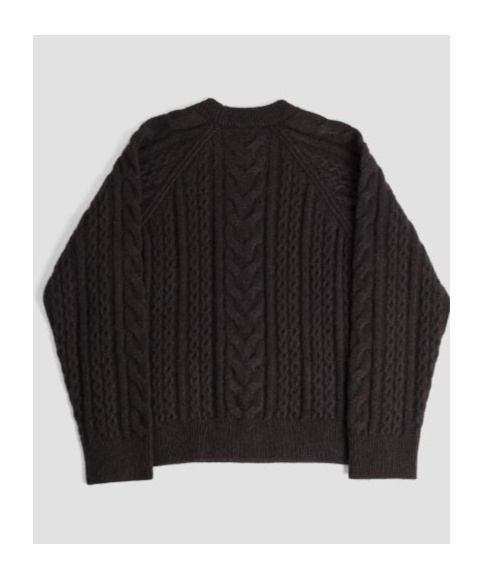 Studio Nicholson Rough Knitted Turt-shirt In Black